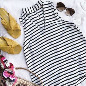 NWT Altar’d State Striped V-Neck Tank w/ Cutout